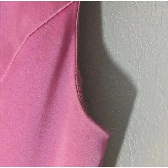 Vintage 1960s Pink Floor Length Gown Dress Bow Maxi Barbie Retro Bridesmaid 60s - Picture 13 of 16